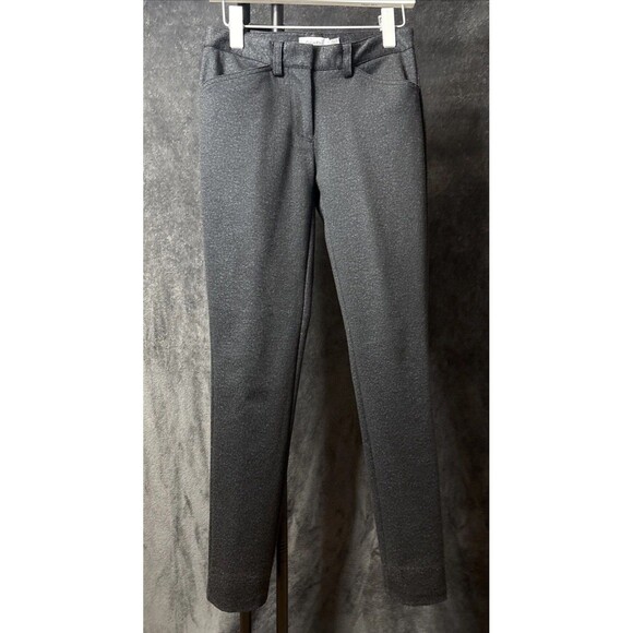Calvin Klein Skinny Pants Womens 2 Gray Mid Rise 5 Pockets Zip Fly Casual Button - Picture 2 of 8